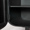 Soncy Solid Mango Wood Sideboard with 3 Door in Black Finish