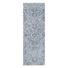 Neulooms Handloom Knotted Reversible Flatweave Runner Rug Blue or Ivory 2x8