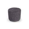 Iris Round Pouffee in Mossy Grey Fabric