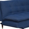Della 3 Seater Sofa Cum Bed In Blue Colour