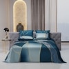Stoa Paris Super King Size Enriched Cotton Bedsheet with 4 Pillow Covers  Size Tea Teal