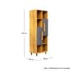 Hexa Engineered Wood Bookshelf Multipurpose Storage Rack in Giant Wood and Slate Grey Colour