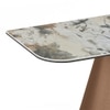 Aeris Metal Console Table in Saturn Spanish Ceramic Finish