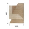 Jaipur Rugs Soft Geometric Jute Handloom Rug White 5x8 ft