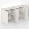 Opryt Engineered Wood Wall Mounted Two Kitchen Cabinet Rack In White Finish