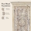 Anokhi Solid Wood Sideboard In Rustic White Finish
