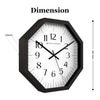 Bold Arabic Indices Wooden Wall Clock