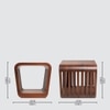 Roset Series Bedside Table in Walnut Finish