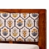 Averra Solid Wood Queen  Size Upholstered Bed Without Storage (Provincial Teak Finish, Golden Colour)