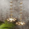 Hanging Dia Urli Set Of 2 In Gold Colour