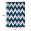 Imperial Knots Multicolor Chevron Hand Woven Dhurrie 4x6 Feet