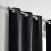 Stoa Paris Satin Curtain for Door, 70% Blackout Curtains, Set of 2, Versailles - Regal Slate with Back Lining