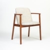 Mantis Solid Wood Dining Chair in Brown Colour