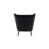 Torren Solid Wood Accent Chair in Black Colour