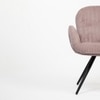 Cotton Fabric Dining Chair in Pink Colour