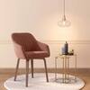 Rochelle Lounge Chair in Mocha Mousse Velvet Colour