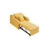 Alysha 1 Seater Sofa Cum Bed In Yellow Color