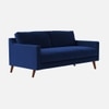 Reiti Velvet 2 Seater Sofa in Navy Blue Colour