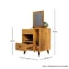 Hexa Red Engineered Wood Dressing Table in Giant Wood Colour
