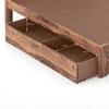 Marieta Solid Wood King Size Drawer Storage Bed In Teak Finish