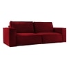Skult 3 Pull Out Sofa Cum Bed In Maroon Colour