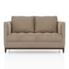 Florence Premium 2 Seater Fabric Sofa in Biscuit Velvet Colour