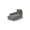 Apollo Sofa (Colour : Ash Grey Velvet, Cushion : Hard, Back Type : High Back, Seating Capacity : Left Aligned 3 Seater + Left Aligned Chaise)