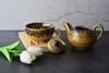 Yellow Midnight Pour Contemporary Tea Set