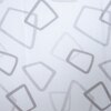 White And Grey  Geometric Cotton  400 Tc  Fitted  Double Queen Size Bedsheet With 2 Pillow Covers