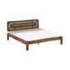 Seaside Solid Wood King Size Non Storage Bed In Provincial Teak Finish