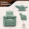 Helios One Seater Motorised Recliner with Cup Holder in Green Colour