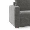Apollo 2 Seater Fabric Sofa in Ash Grey Velvet Colour