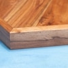 Ireka Home Utsav Wooden Serving Tray with Iron Handles – Medium