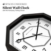 Geometry in Motion Octagonal Wooden Wall Clock