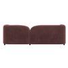 Homro Velvet 3 Seater Sofa in Pink Colour