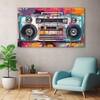 The Castle Decor Colour Music Radio Wall Art Set of 5 27x48 Inch