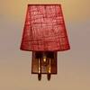 Devansh Solid Wood Electric Wall Light in Brown Colour with Multi Shade Count of 1 Light