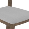 Aero Solid Wood 6 Seater Dining Table With 6  Clarke Dining Chairs (Finish : Danish Walnut, Chair Colour : Vapour Grey)