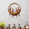 Desert Art Golden Metal Boat Wall Hanging