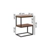 Biren Solid Wood Side Table