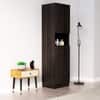 Hexa Red Wooden 2 Door Wardrobe with Hanging Space in Flower Wenge Colour