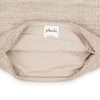 Violette Knit Cushion Cover  Cloud Dancer Oatmeal 12X20  Inches