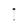 Arlo Black Fabric Floor Lamp with Black Iron Base