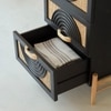 Ziggy Solid Wood Chest of Drawer With 4 Drawer in Black Finish