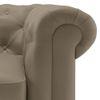 Winchester 1 Seater Leatherette Sofa in Cappuccino Colour