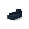 Apollo Sofa (Colour : Sea Port Blue Velvet, Cushion : Soft, Back Type : High Back, Seating Capacity : Left Aligned 2 Seater + Left Aligned Chaise)