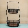 Ireka Home Nest Acacia Wood Storage Basket – Round Design