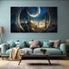 The Castle Decor Islamic Wall Painting Wooden Framed 27x48 Inch (Style 1)