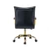 Doe Buck Marlon Modern Black Faux Leather Office Chair