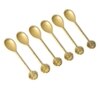 Golden Petal Elegant Dessert Spoon Set for Dining & Serving